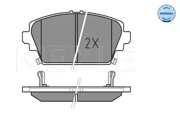 MEYLE Комплект тормозных колодок