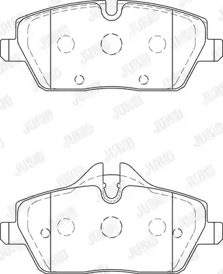 JURID Комплект тормозных колодок
