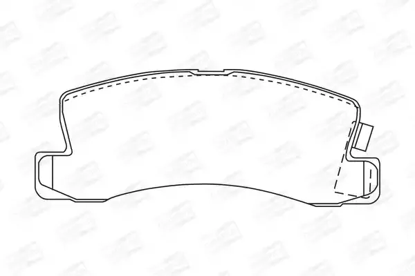 CHAMPION Комплект тормозных колодок