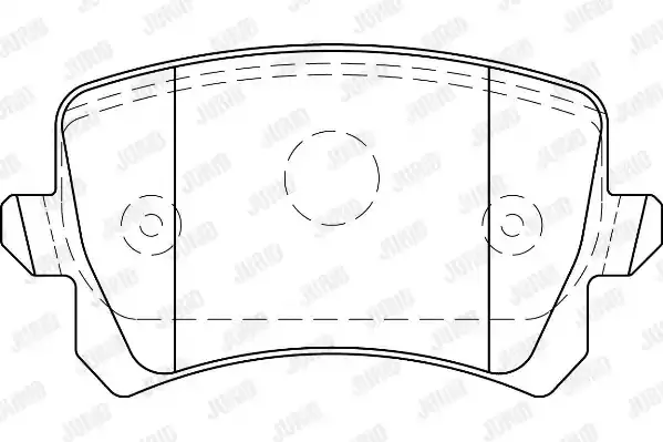JURID Комплект тормозных колодок