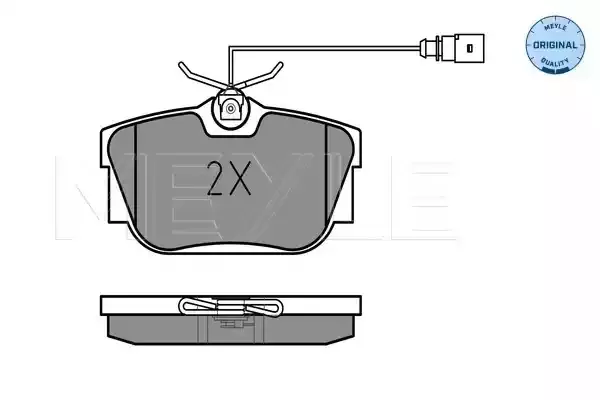 MEYLE Комплект тормозных колодок