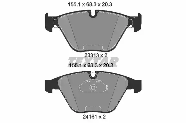TEXTAR Комплект тормозных колодок