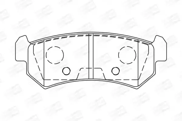 CHAMPION Комплект тормозных колодок