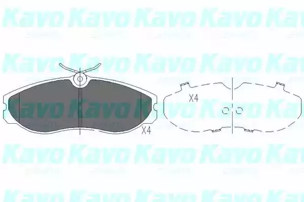 KAVO PARTS Комплект тормозных колодок