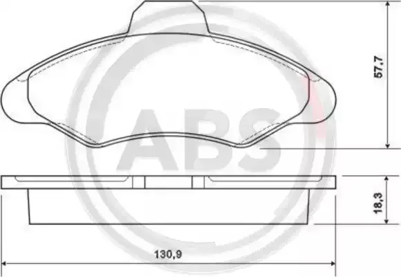A.B.S. Комплект тормозных колодок