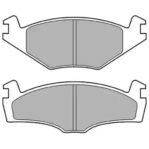 DELPHI Комплект тормозных колодок