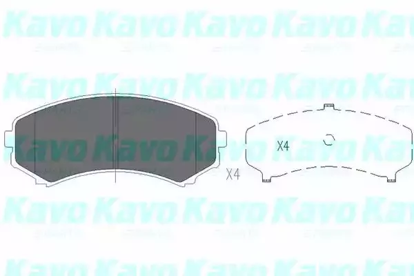 KAVO PARTS Комплект тормозных колодок