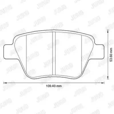 JURID Комплект тормозных колодок