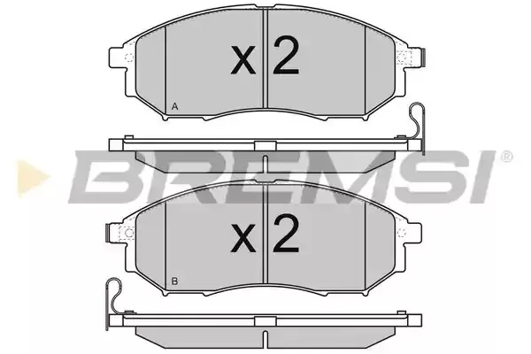 BREMSI Комплект тормозных колодок