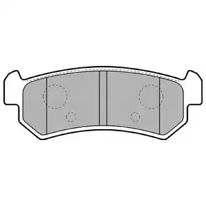 DELPHI Комплект тормозных колодок