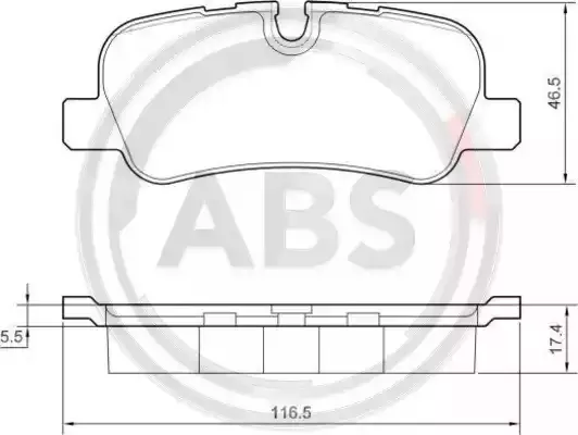 A.B.S. Комплект тормозных колодок