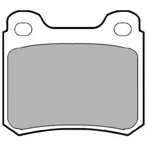 DELPHI Комплект тормозных колодок