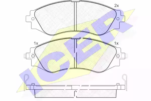 ICER Комплект тормозных колодок
