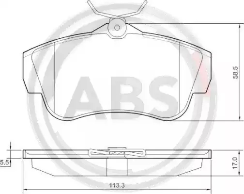 A.B.S. Комплект тормозных колодок