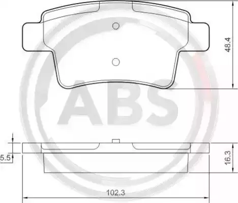 A.B.S. Комплект тормозных колодок