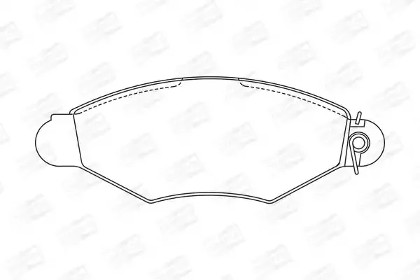 CHAMPION Комплект тормозных колодок