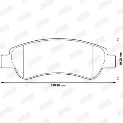 JURID Комплект тормозных колодок