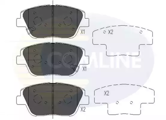 COMLINE Комплект тормозных колодок