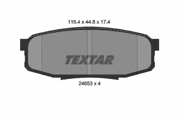 TEXTAR Комплект тормозных колодок