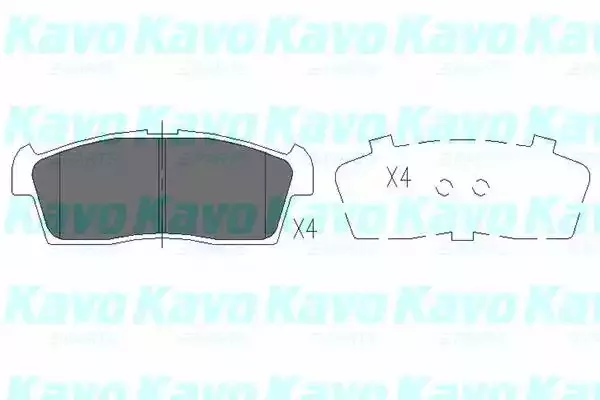 KAVO PARTS Комплект тормозных колодок