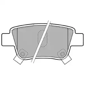 DELPHI Комплект тормозных колодок