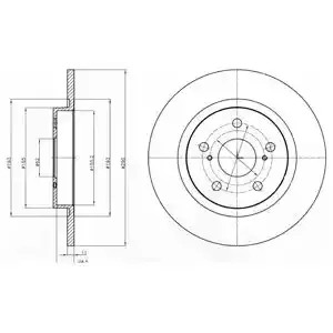 DELPHI Тормозной диск