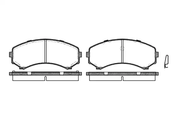 REMSA Комплект тормозных колодок