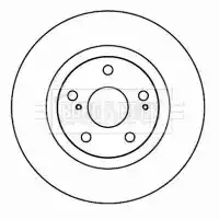 BORG & BECK Тормозной диск