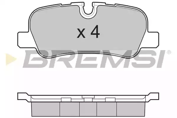 BREMSI Комплект тормозных колодок