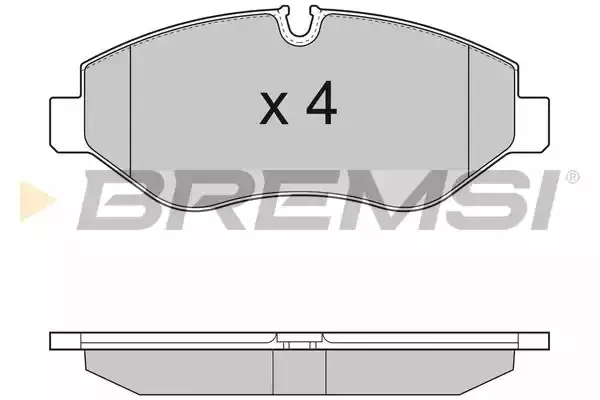 BREMSI Комплект тормозных колодок