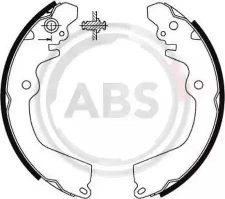 A.B.S. Комлект тормозных накладок