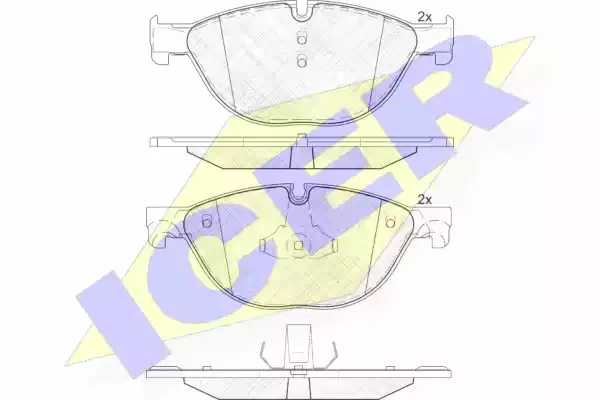 ICER Комплект тормозных колодок