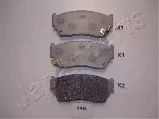 JAPANPARTS Комплект тормозных колодок