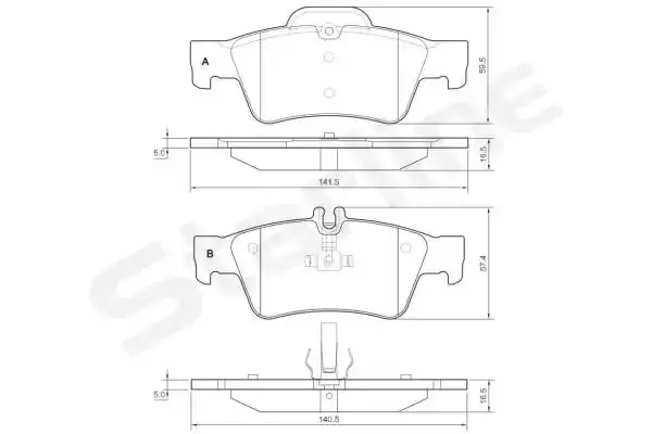 STARLINE Комплект тормозных колодок