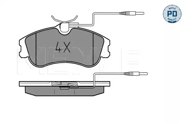 MEYLE Комплект тормозных колодок