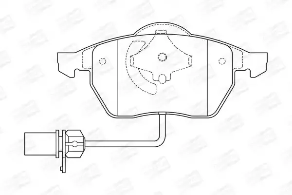 CHAMPION Комплект тормозных колодок