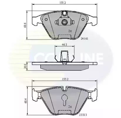 COMLINE Комплект тормозных колодок