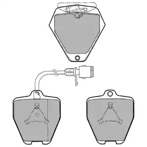 DELPHI Комплект тормозных колодок