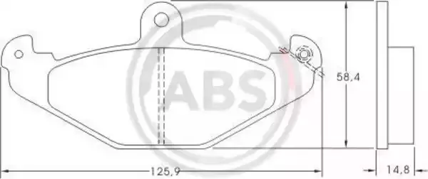 A.B.S. Комплект тормозных колодок