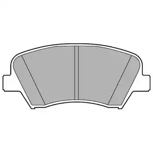 DELPHI Комплект тормозных колодок