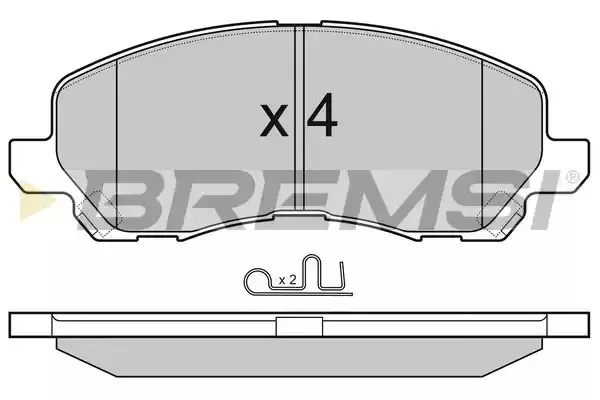 BREMSI Комплект тормозных колодок