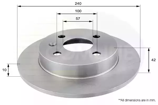 COMLINE Тормозной диск