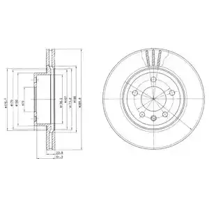 DELPHI Тормозной диск