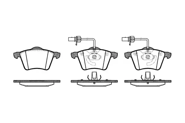 REMSA Комплект тормозных колодок