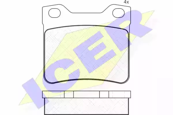 ICER Комплект тормозных колодок